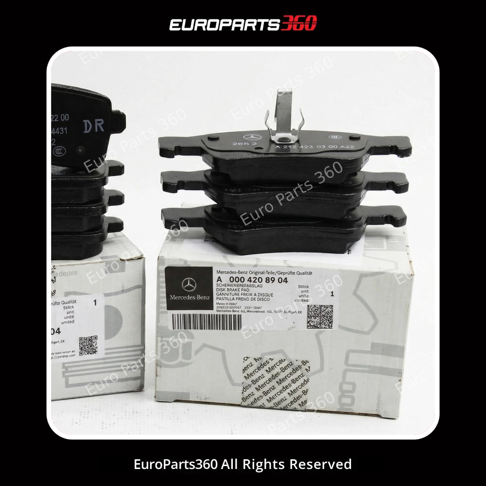 Mercedes-Benz S63 C63 AMG, AMG GT Front & Rear Brake Pad Set with sensor A0004202904 A0004204504 (2013-2025) Europarts360