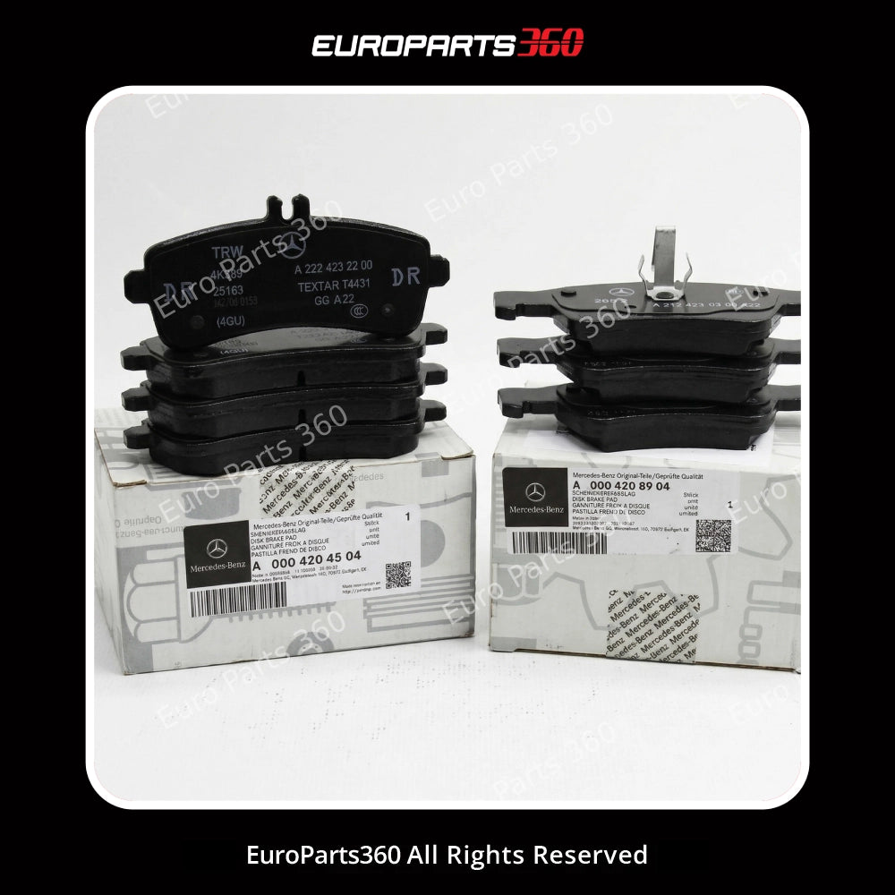 Mercedes-Benz S63 C63 AMG, AMG GT Front & Rear Brake Pad Set with sensor A0004202904 A0004204504 (2013-2025) Europarts360