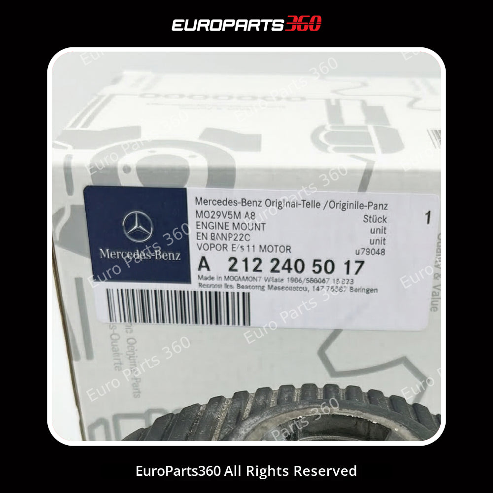 Mercedes E-Class W212 Front Right Engine Mount  A2122405017 (09-15) Europarts360
