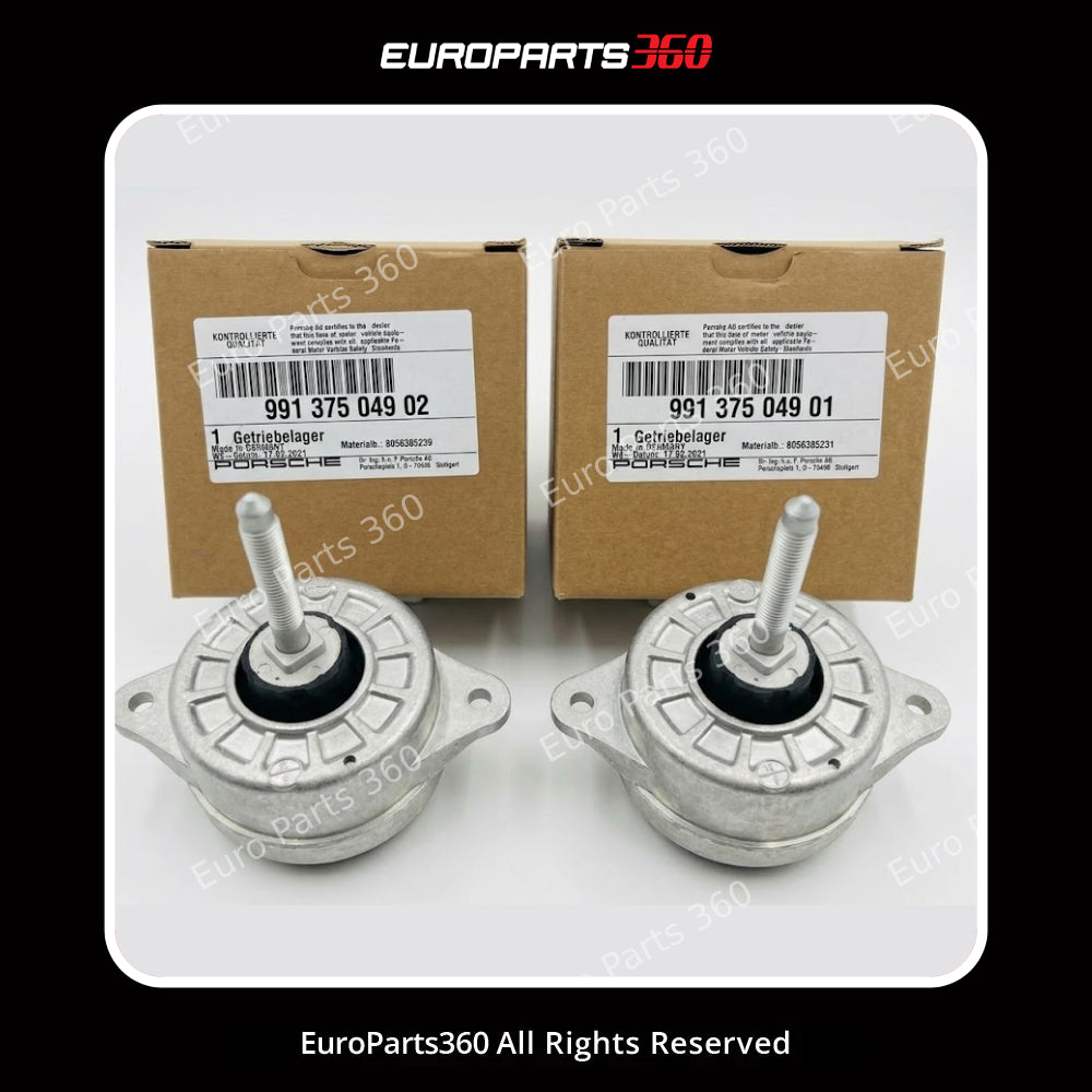 Porsche 911 Both Engine Mount Set (Left & Right) 99137504902, 99137504901  (11-20) Europarts360