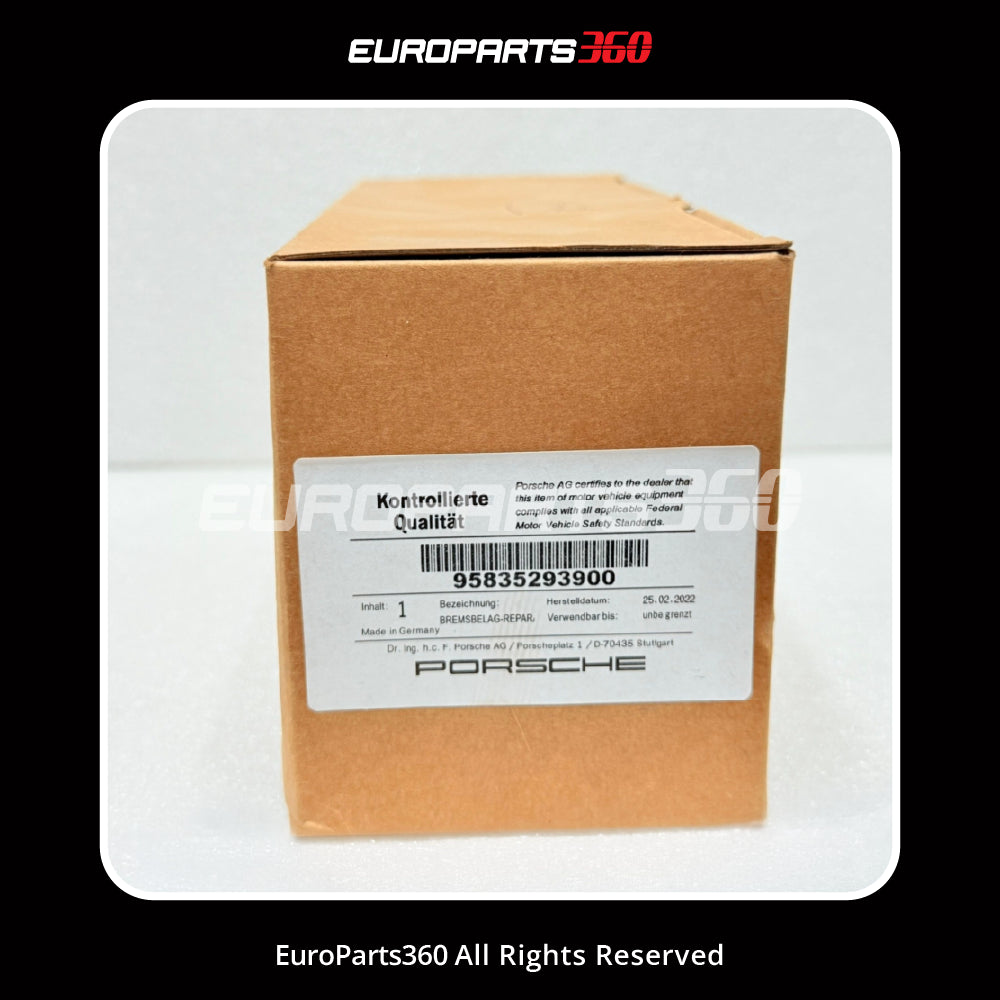 Porsche Genuine Rear Brake Pad Set - 95835293900 + 95861236550