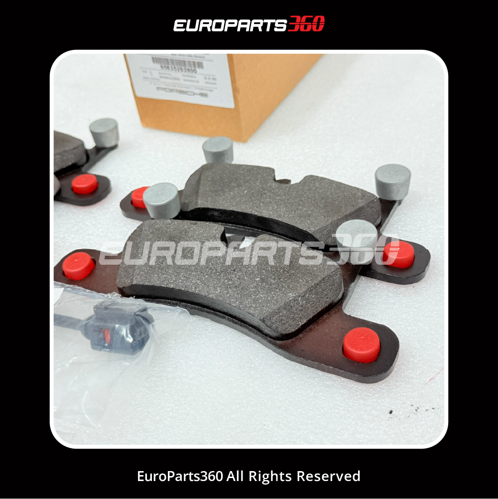 Porsche Genuine Rear Brake Pad Set - 95835293900 + 95861236550