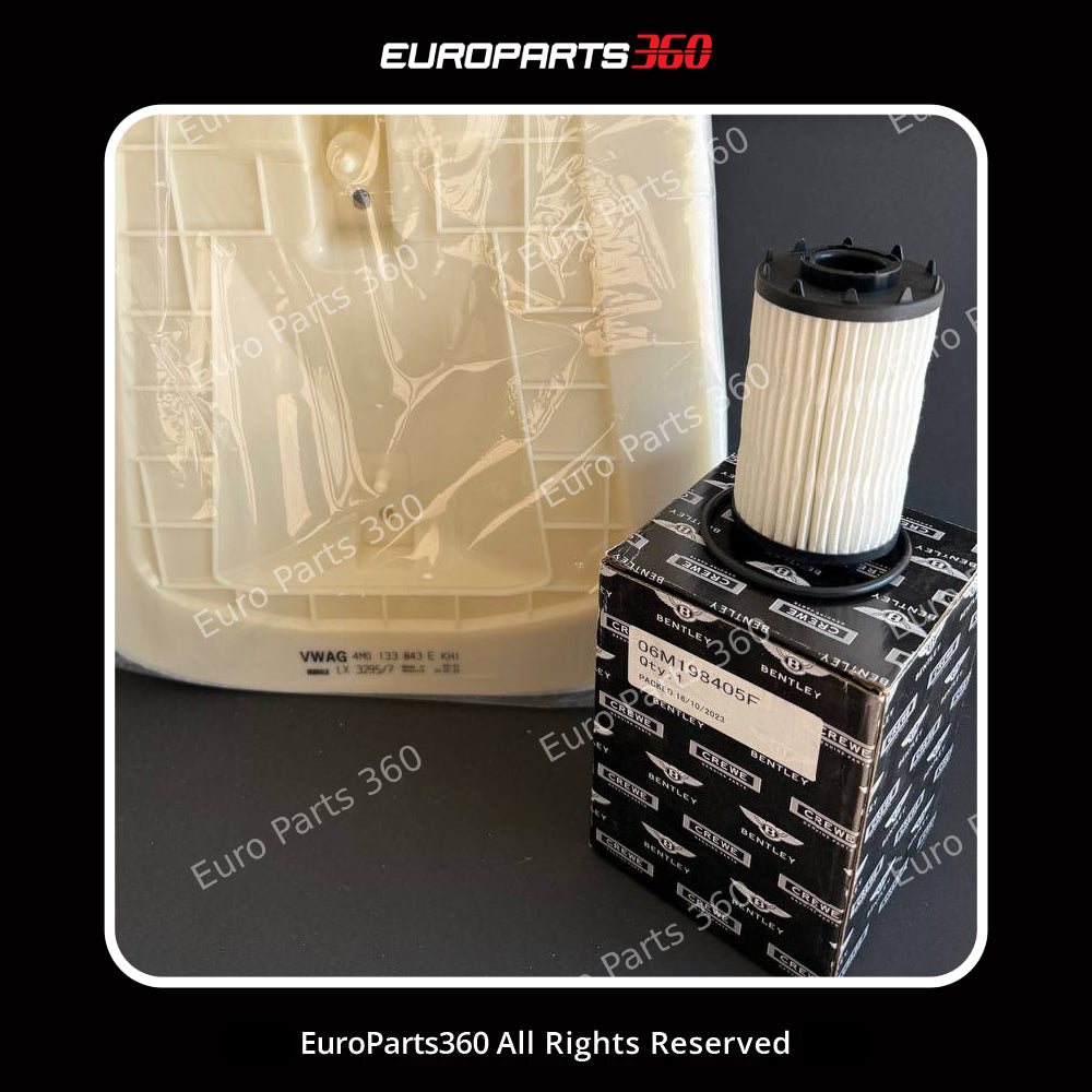 Bentley Bentayga V8 Engine Air and Oil Filter Set  4M0133843G, 06M198405F