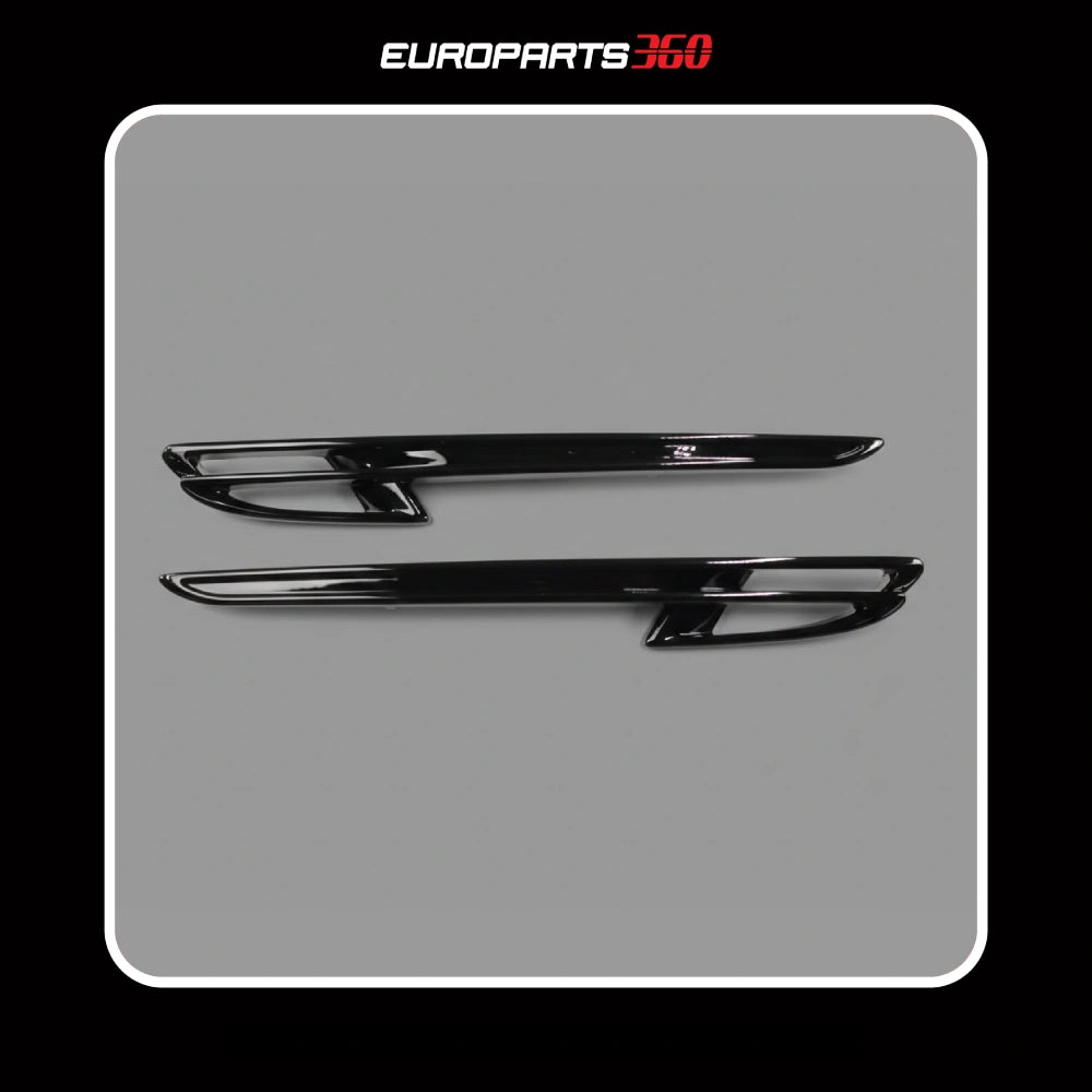 Bentley Flying Spur Black Fender Air Vent Grills Set (4W0821941E, 4W0821942E) - Left & Right (aftermarket)