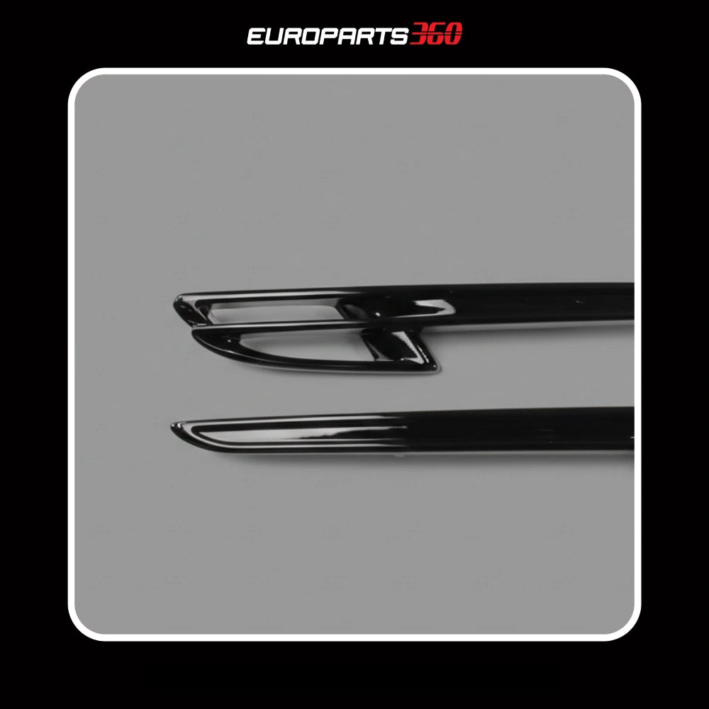 Bentley Flying Spur Black Fender Air Vent Grills Set (4W0821941E, 4W0821942E) - Left & Right (aftermarket)