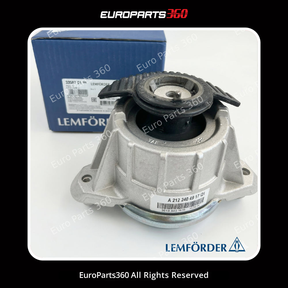 Lemforder Mercedes E-Class W212 Front Left & Right Engine Mount Set A2122405017 A2122404917 (09-15) (Aftermarket) Europarts360