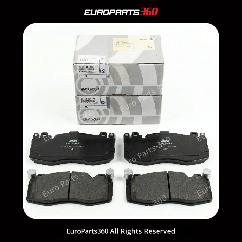 BMW 2-6 Series X5M X6M Front Brake Pads Set 34117852969, 34112284370 (14-19) 