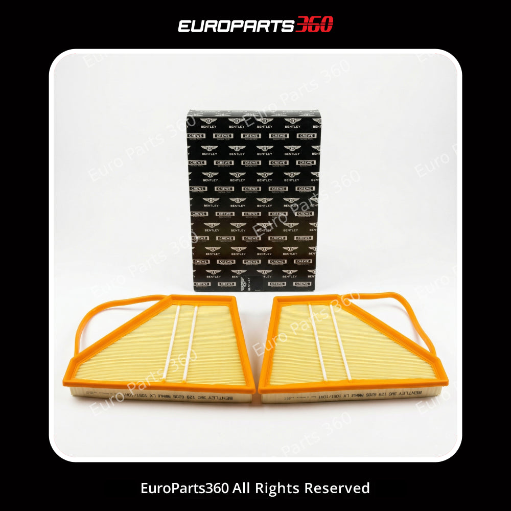 Bentley Continental GT GTC W12 Air Filter Set (L&R) 3W0129620B, 3W0129620C (2003-2020)