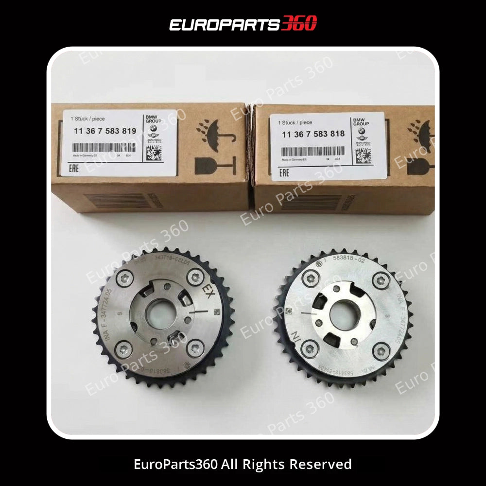 BMW 2-5 X1-X5 Z4 Kit de réglage d'arbre à cames Admission et Échappement 11367583818 11367583819