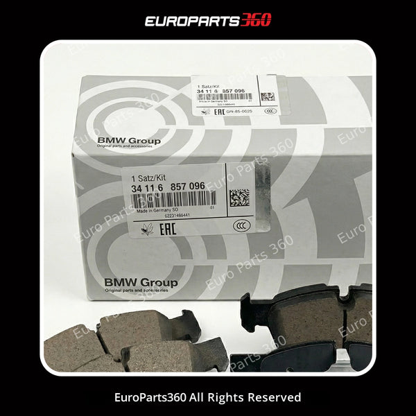BMW X5 & X6 Front Brake Pad Set with Sensor (34116857096) 2006-2019 ...