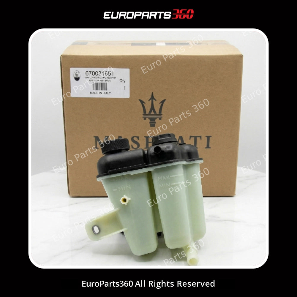 Maserati Ghibli Levante Quattroporte Coolant Expansion Tank 670031651 Europarts360