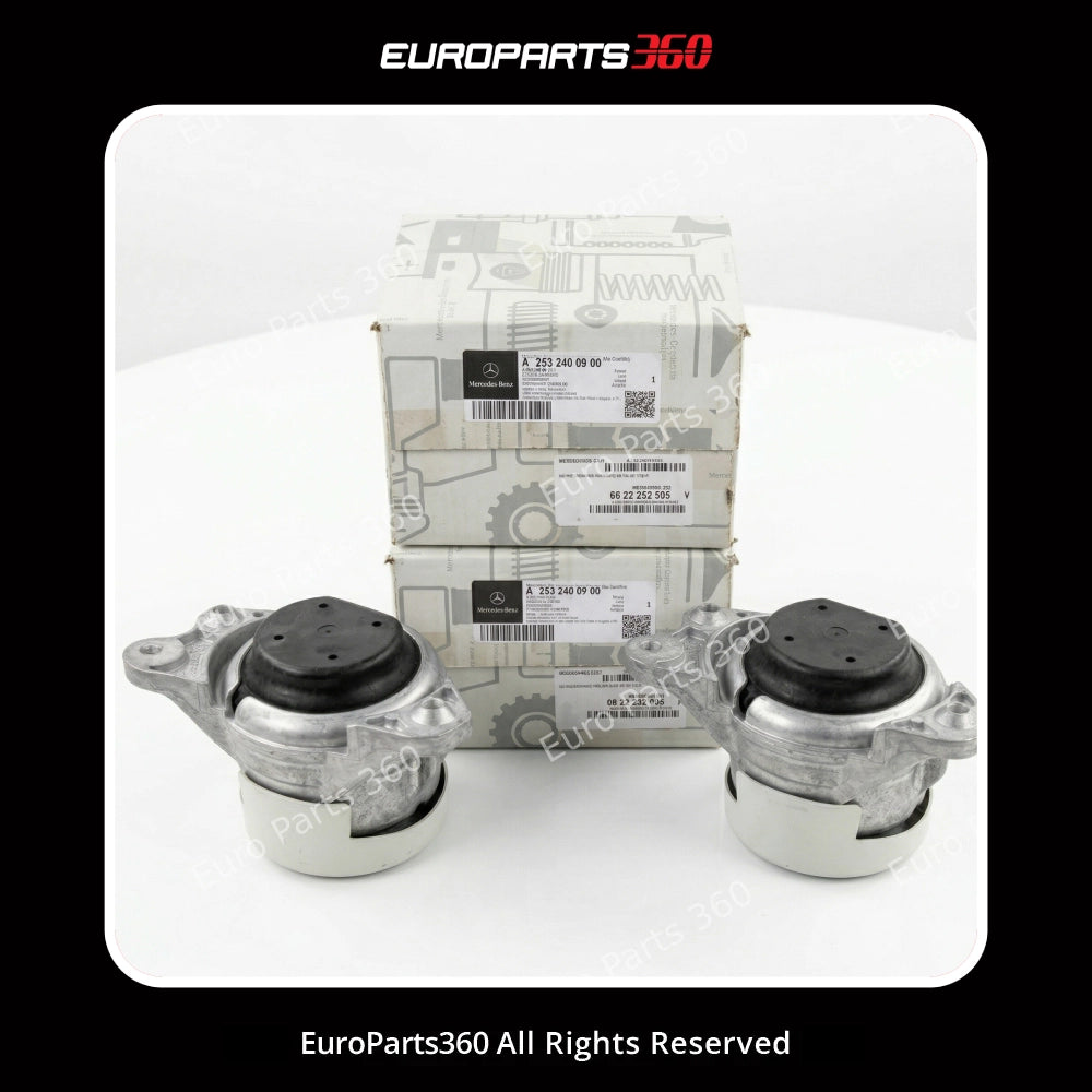 Mercedes-Benz Engine Mount Set  E200, E180, GLC, A2532400200 A2532400900 (2015-19)
