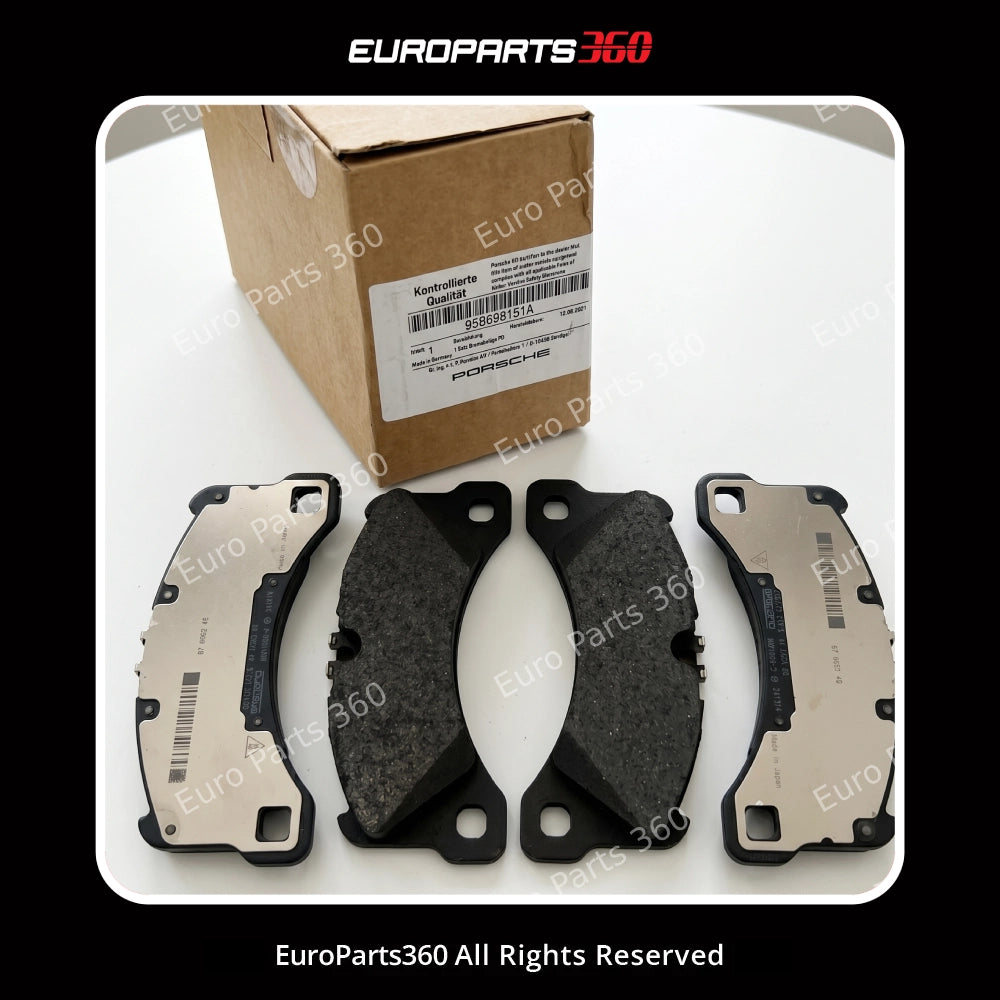 Porsche Cayenne Macan Panamera Front Brake Pads w/ Sensors 95B698151A Europarts360