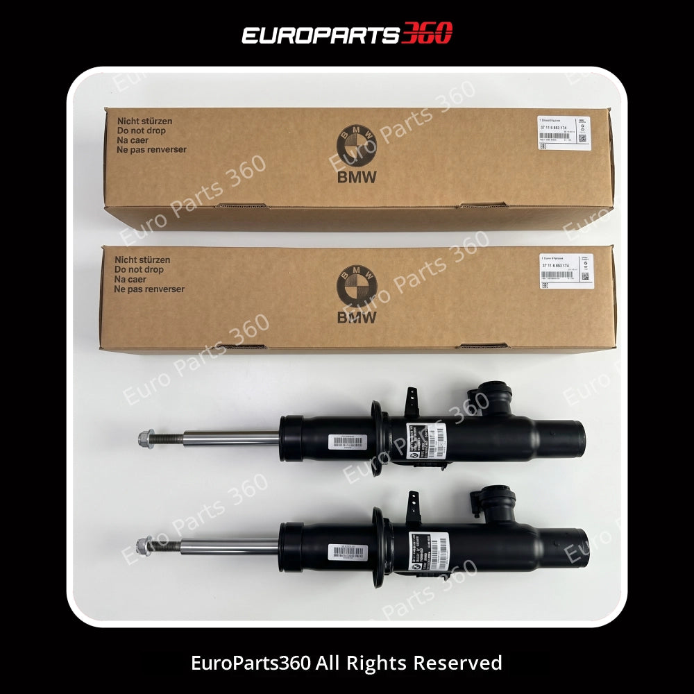 BMW X5, X6 Front VDC Shock Absorber Set Right & Left 37106875083  37106875084 