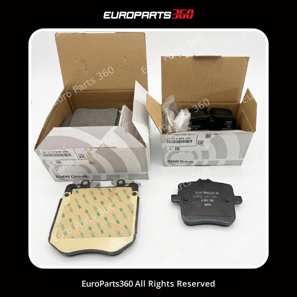 Rolls-Royce Cullinan Front & Rear Brake Pads + Sensors 34116889585, 34216893228