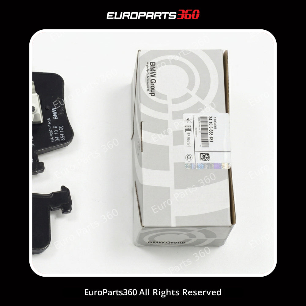 BMW 1-4 Series X3 X4 Front Brake Pad Set with Sensor 34106859181 11-21 Europarts360