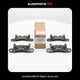 Porsche Cayenne (958) Rear Brake Pad Set with Sensor 95835293980 (11-18)