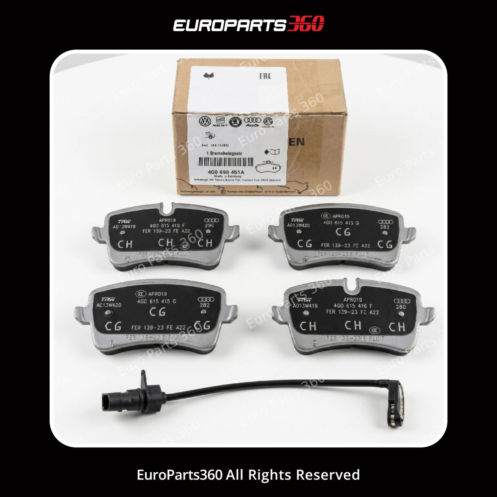 Porsche Macan Rear Brake Pads Set w/ Sensors 4G0698451A 4G0698451L Europarts360