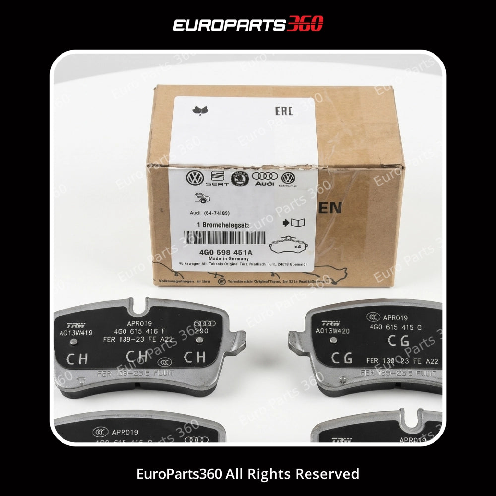 Porsche Macan Rear Brake Pads Set w/ Sensors 4G0698451A 4G0698451L Europarts360