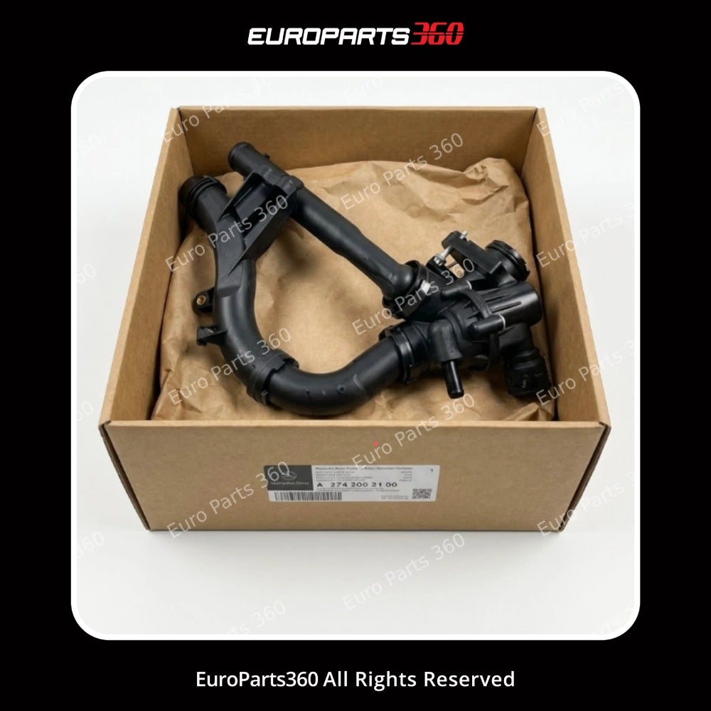 Mercedes C200, E350, SLC300 Coolant Thermostat Assembly A2742003100 Europarts360