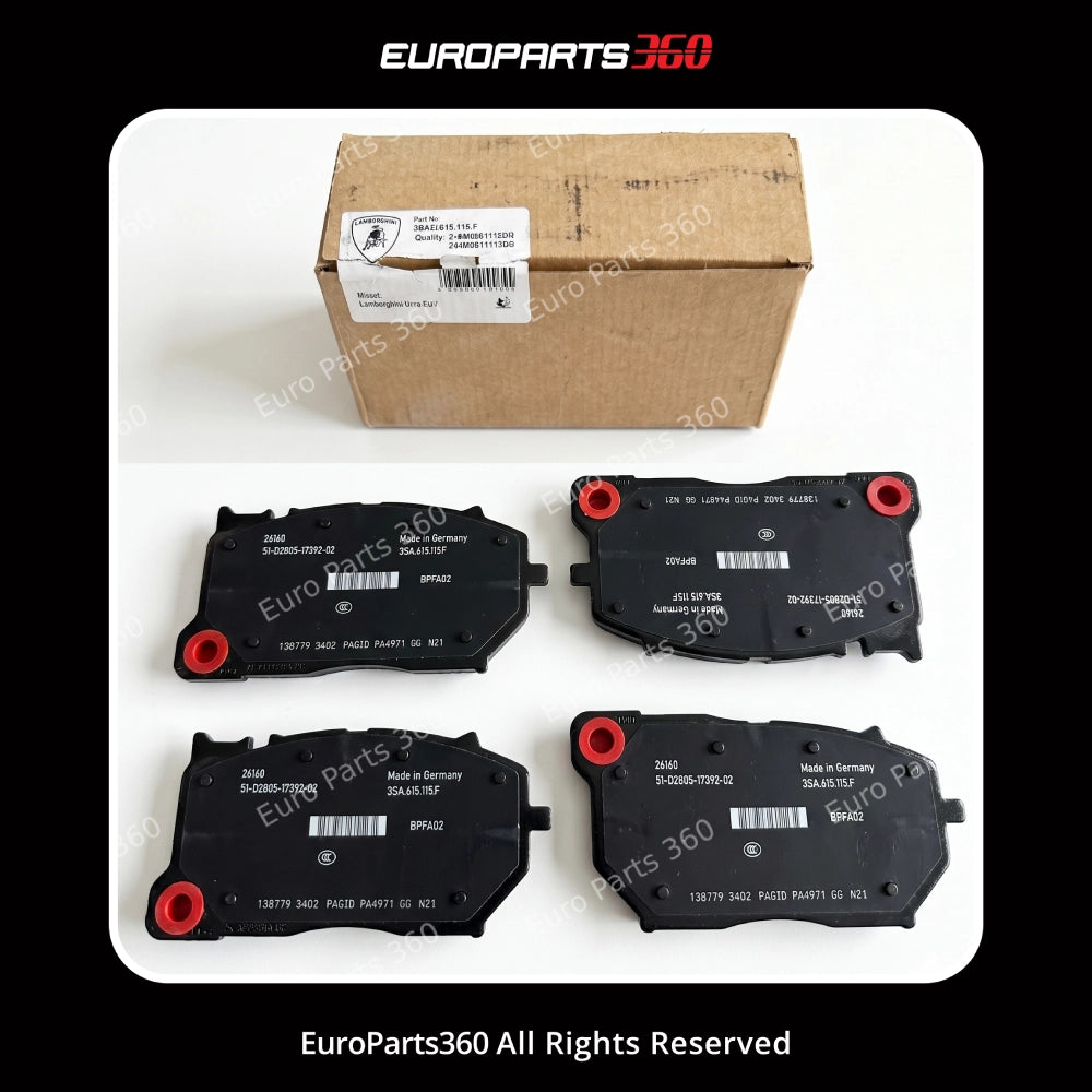 Lamborghini Urus Front Brake Pads Set With Sensors 4M0698151BP 2018-2026 