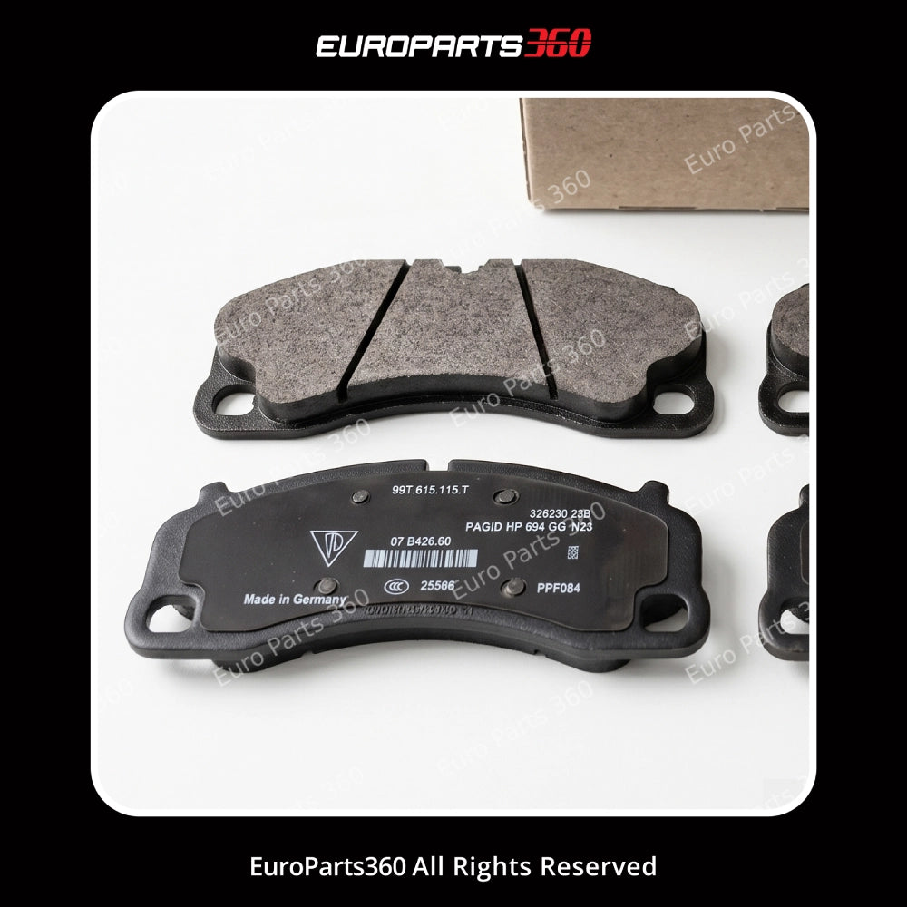 Porsche 911 718 Cayman Front Brake Pad Set Sensor 9GT698151T 9GT907637 Europarts360