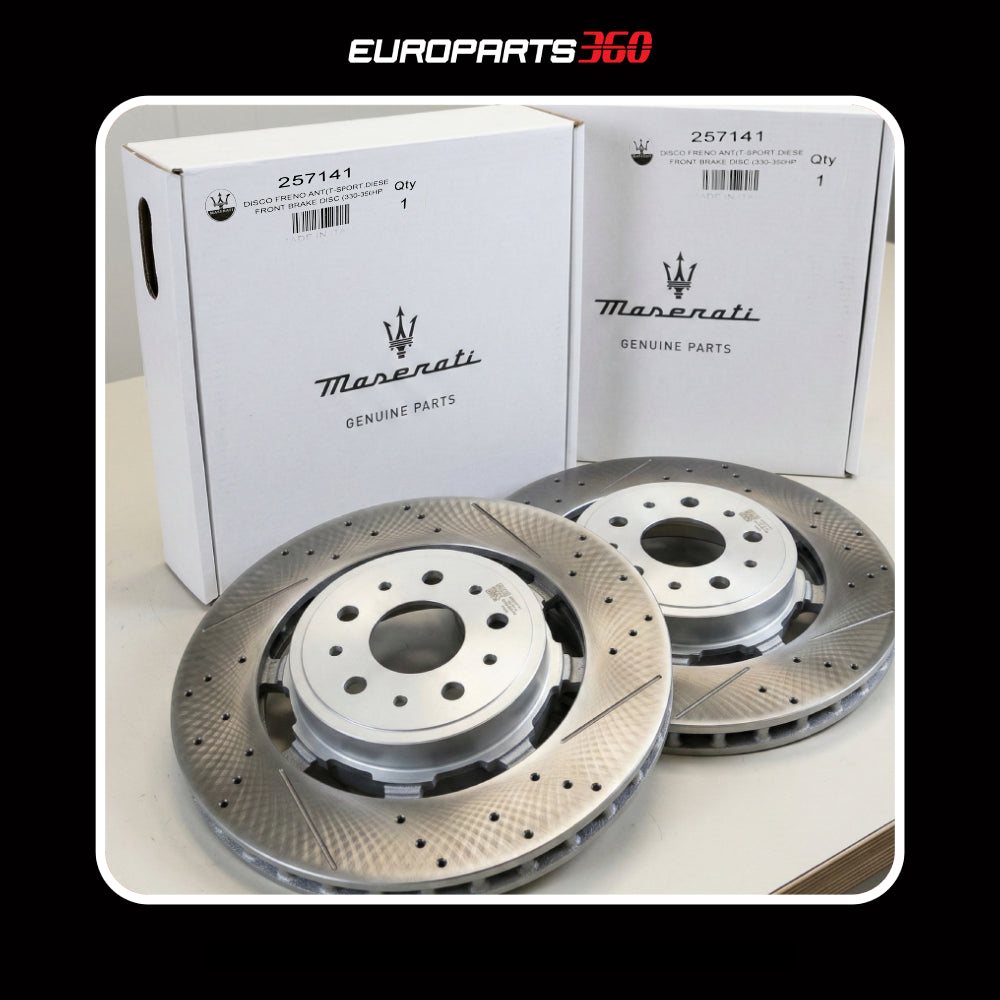 2pc Maserati Granturismo, Grancabrio Front Brake Rotors Set Right & Left 257141 (2011-2026)