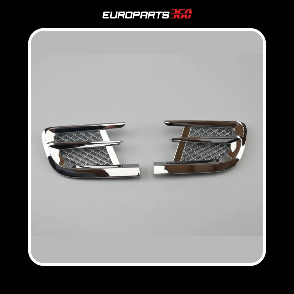 Bentley Mulsanne Chrome Fender Air Vent Grille Set Left & Right 3Y0821945J, 3Y0821946J (aftermarket)