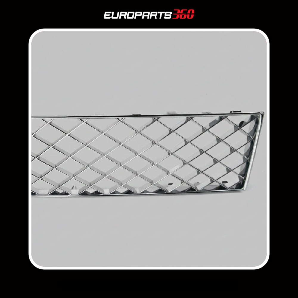 Bentley Continental GT GTC Right Front Bumper Center Grill Chrome 3W3807682 (aftermarket)