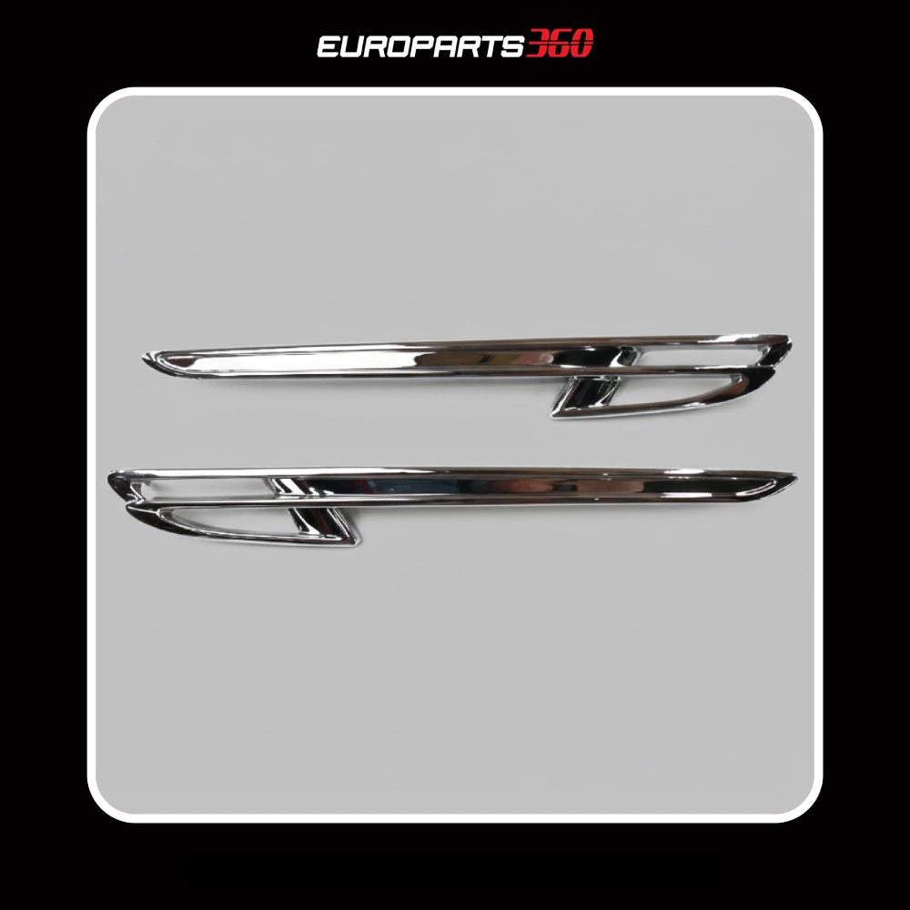 Bentley Flying Spur Chrome Fender Air Vent Grills Set 4W0821941E, 4W0821942E (aftermarket)